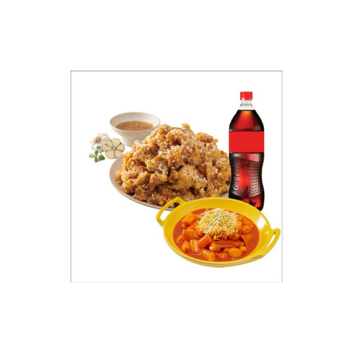 (순살/뼈)알싸한마늘치킨+떡볶이+콜라1.25L